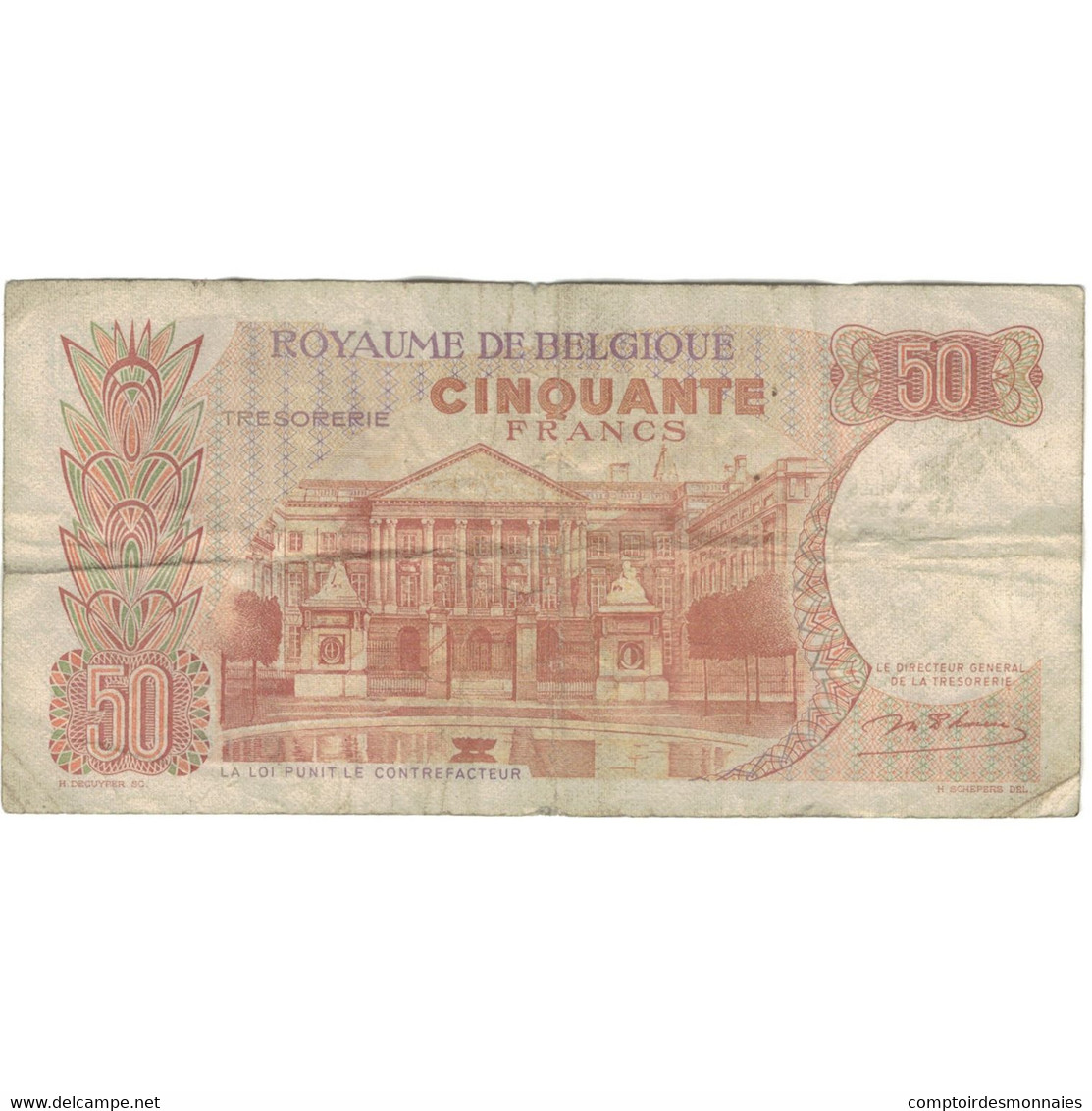 Billet, Belgique, 50 Francs, 1962, 1962, KM:139, TB - 50 Francos