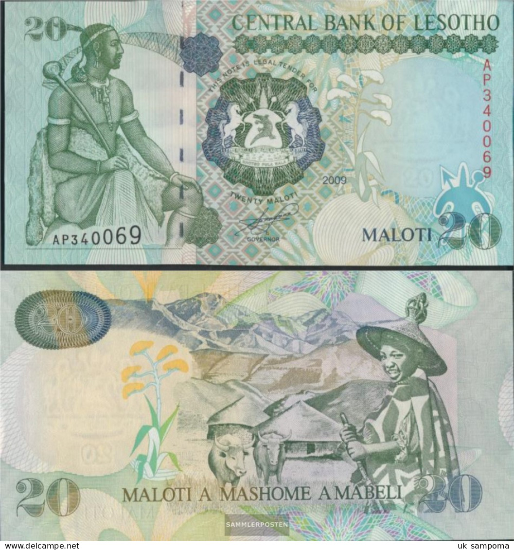 Lesotho Pick-number: 16g Uncirculated 2009 20 Maloti - Lesotho