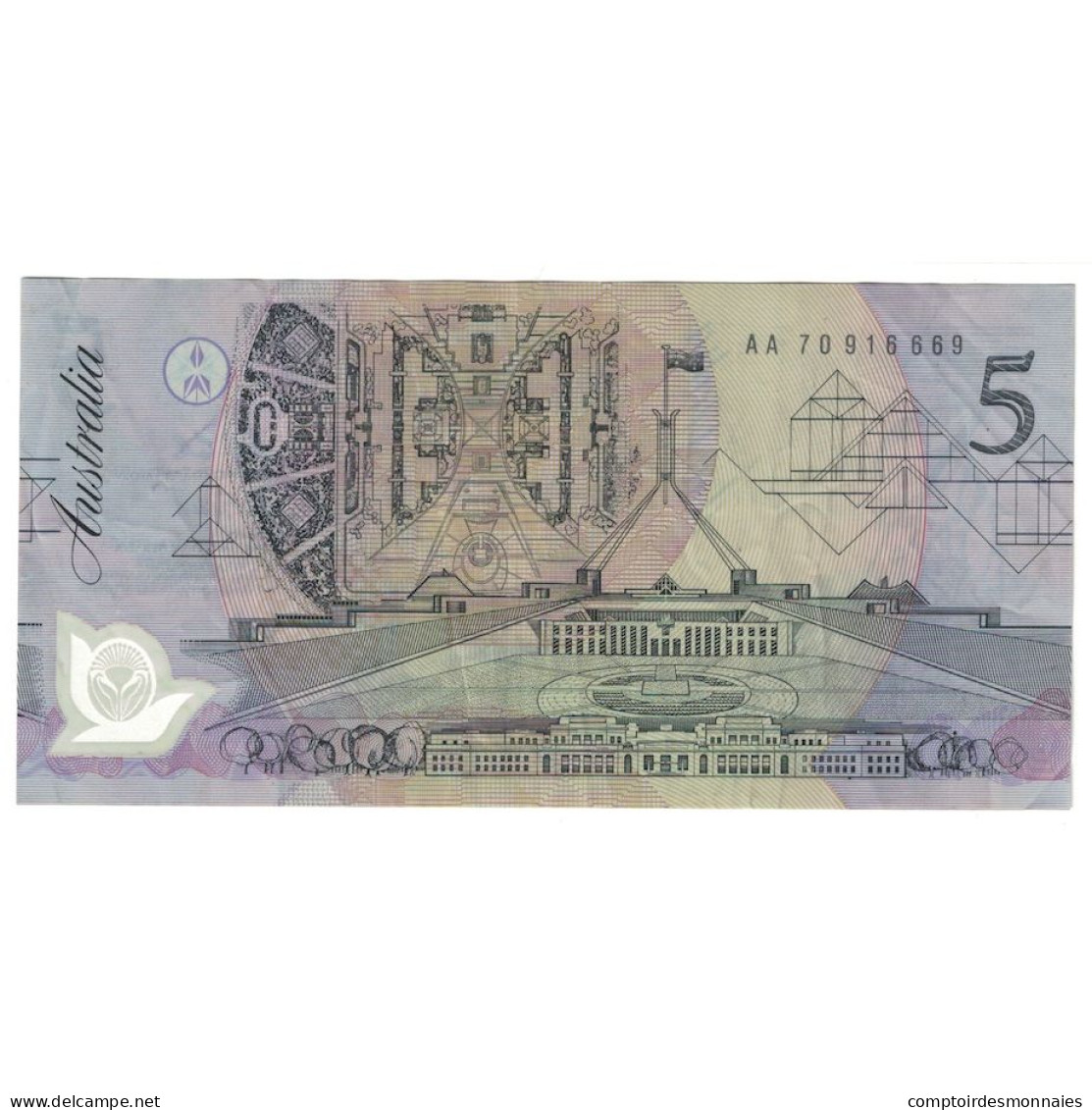 Billet, Australie, 5 Dollars, 1992, KM:50a, SUP - 1974-94 Australia Reserve Bank