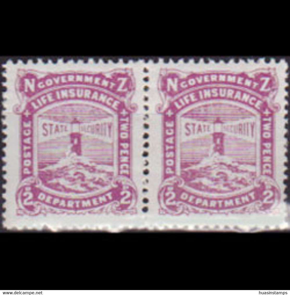 NEW ZEALAND 1913 - Scott# OY18 Lighthouse Pair 1.5p MNH - Neufs