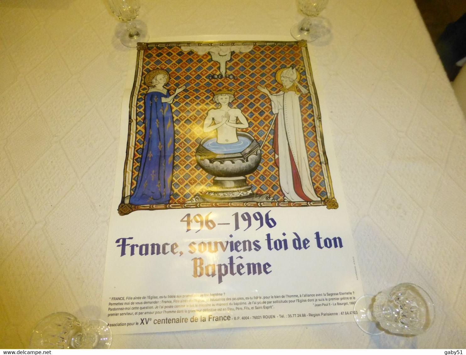 Affiche France, Souviens-toi De Ton Baptême, 1996 ; R9-19 - Afiches