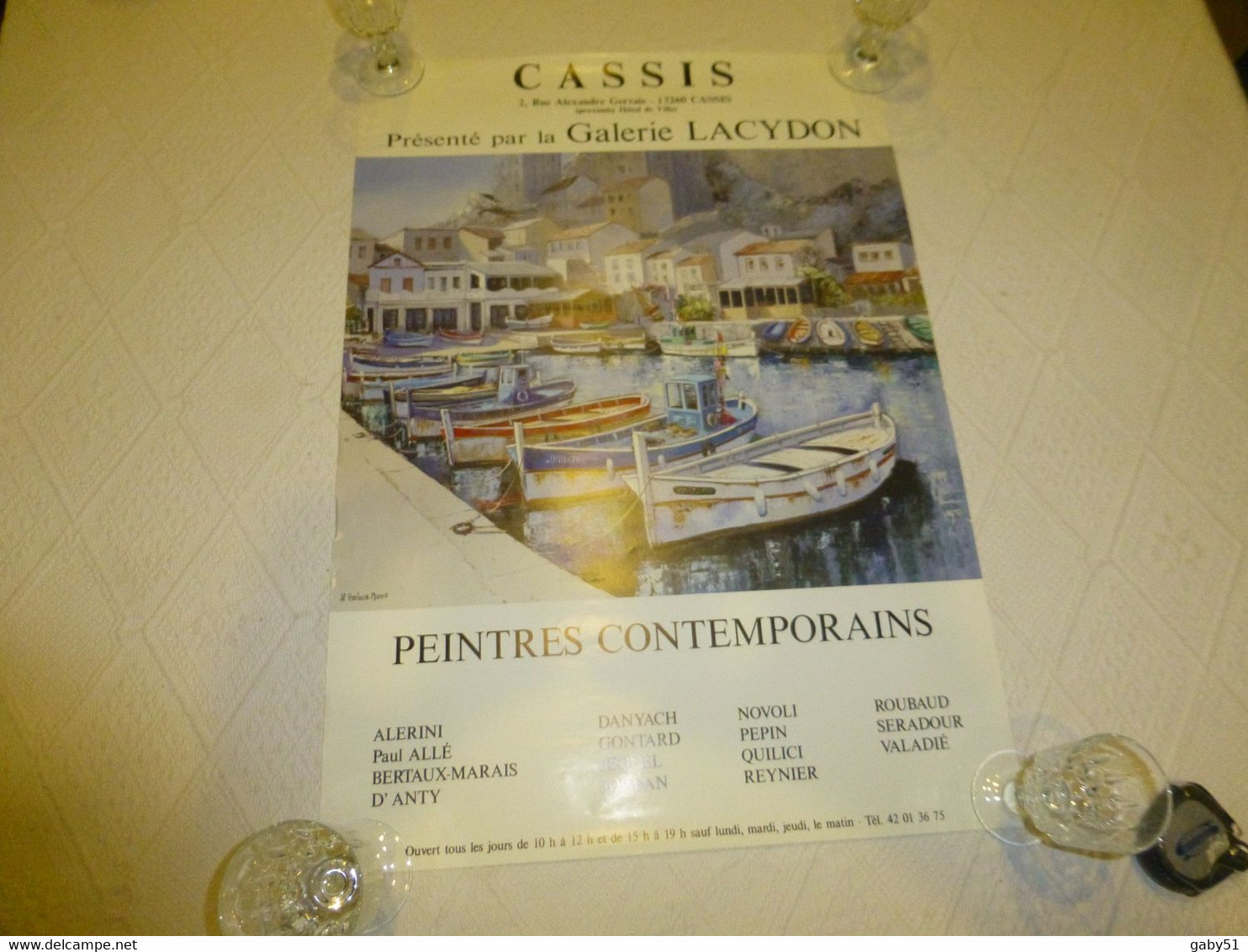 Affiche CASSIS Bertaux-Marais, Peintres Contemporains 45x60 ; R13 - Afiches