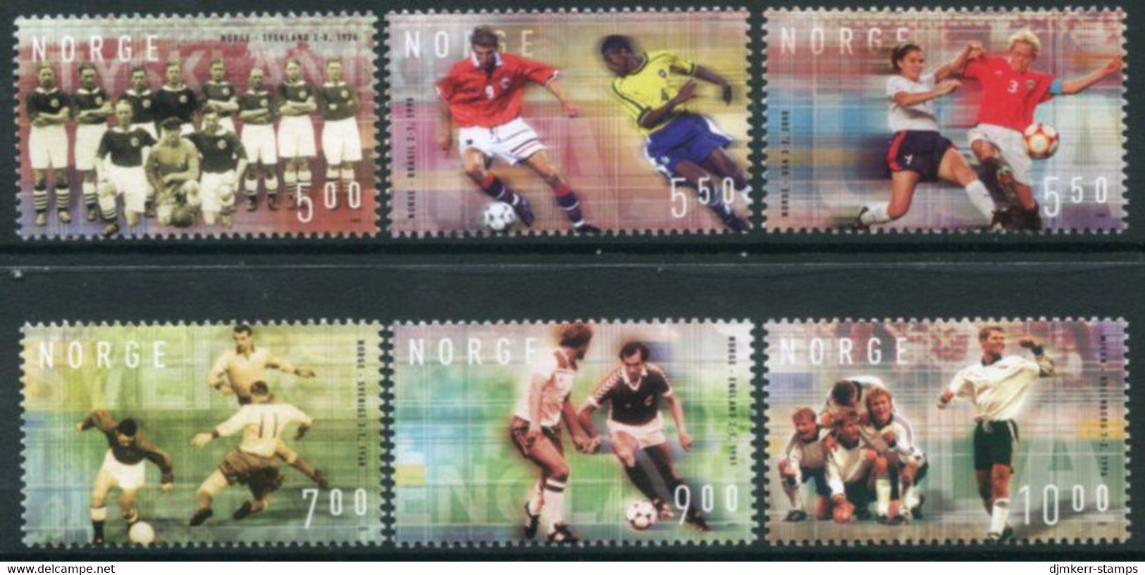 NORWAY 2002 Centenary Of Football League  MNH / **.  Michel 1440-45 - Nuevos