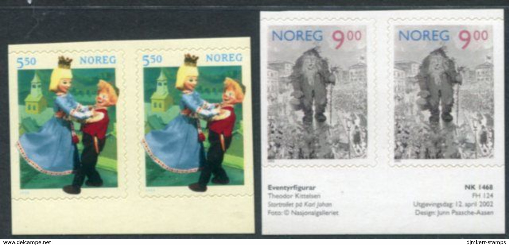 NORWAY 2002 Fairy Tales Characters In Pairs MNH / **.  Michel 1432-33 Dl-Dr - Ungebraucht