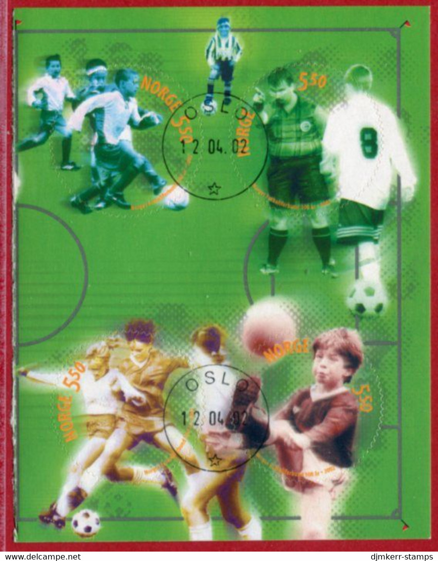 NORWAY 2002 Centenary Of Football League Ex Booklet Used.  Michel 1426-29 - Gebruikt