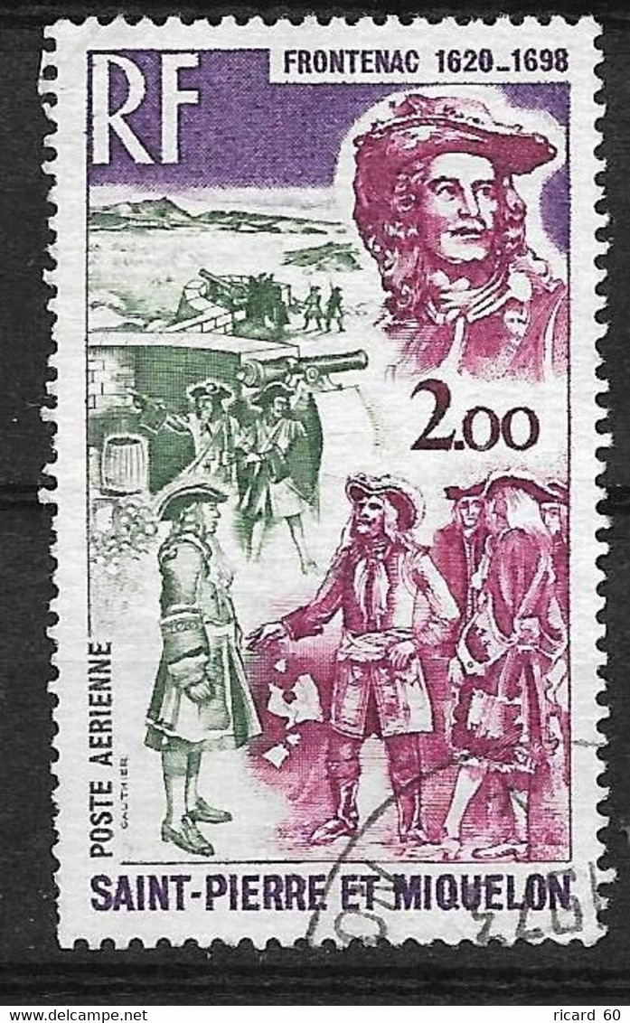 Timbres Oblitérés De St Pierre Et Miquelon, PA N°55 YT, Frontenac - Gebraucht