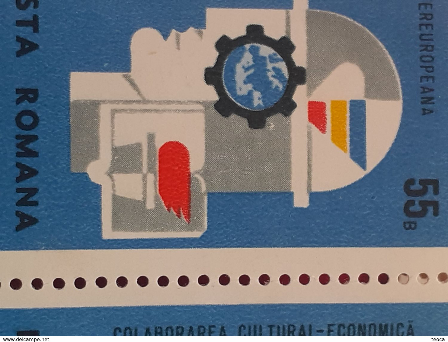 Errors Romania 1969 Printed With Cerc BF X4 Mnh, INTEREUROPA - Abarten Und Kuriositäten