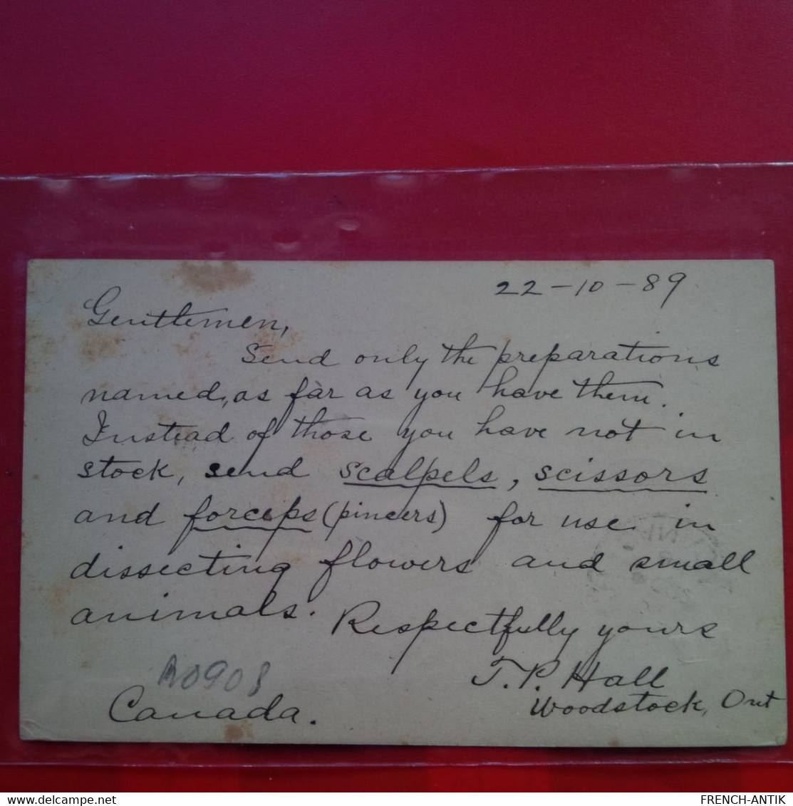 ENTIER CANADA HAMILTON 1889 POUR BERLIN - Briefe U. Dokumente