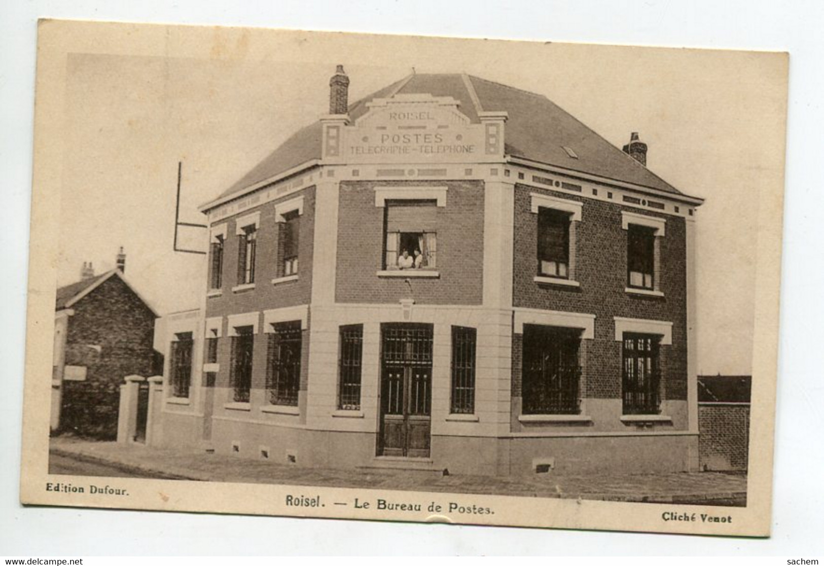 80-01   ROISEL  Le Bureau De Postes écrite 1935 Depuis Le Bourg   D10-2015 - Roisel