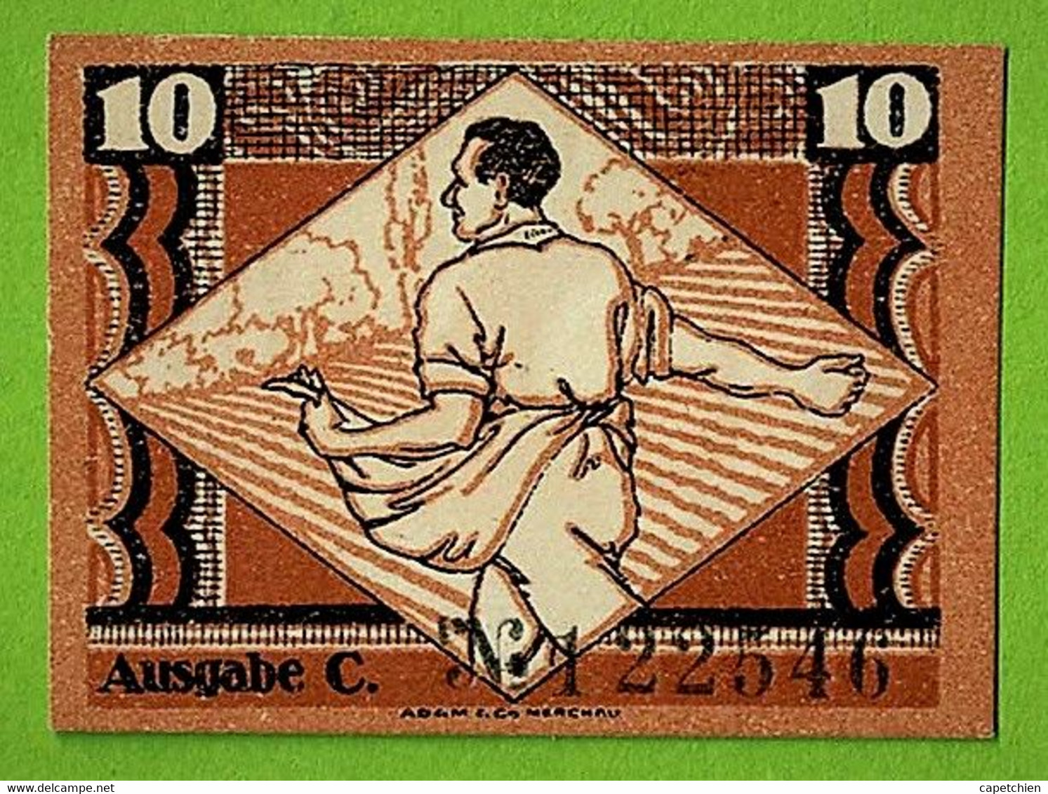 ALLEMAGNE / GRIMMA / 10 PFENNIGE / NOTGELD / 1er DECEMBRE 1920 / N° SERIE 122546 - Zonder Classificatie