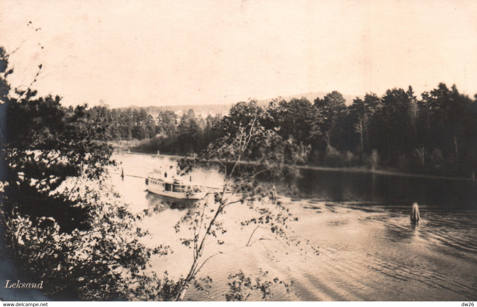 Leksand (Sverige, Suède) Rivière: Over Dalälven - Carte Non Circulée - Sweden