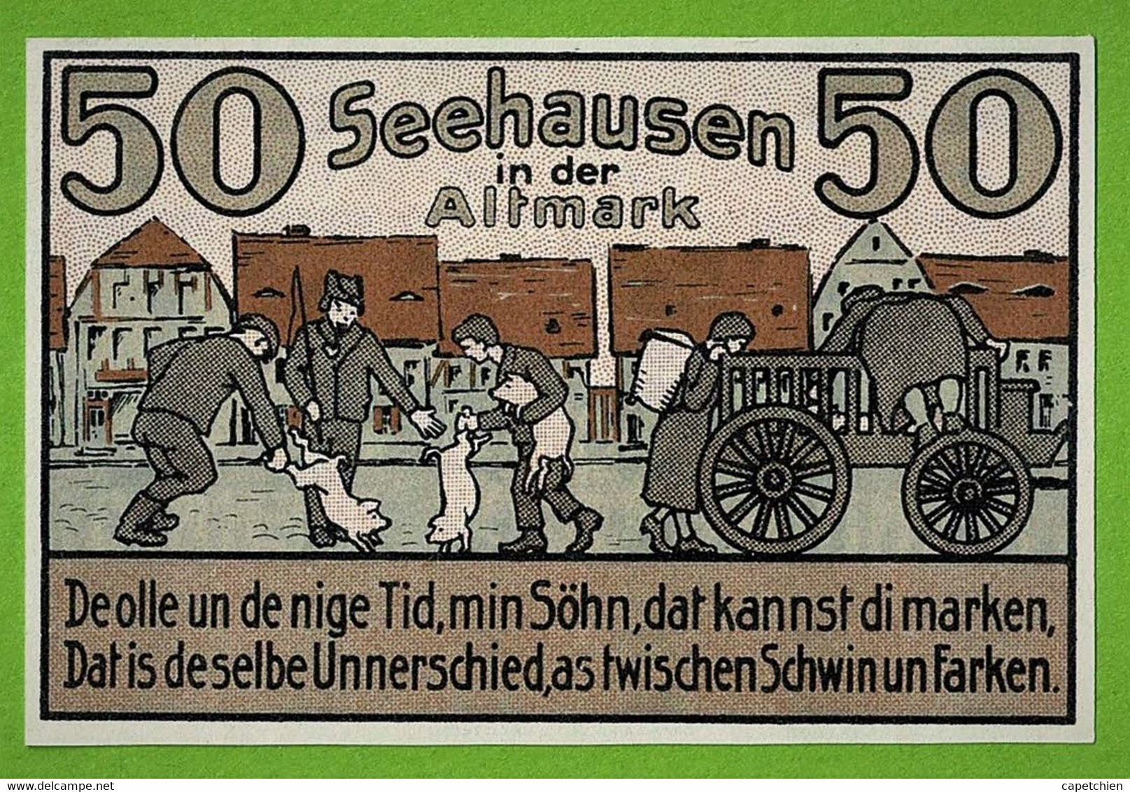 ALLEMAGNE / SEEHAUSEN / 50  PFENNIG / NOTGELD /  5 FEVRIER 1921 / N° SERIE - Unclassified