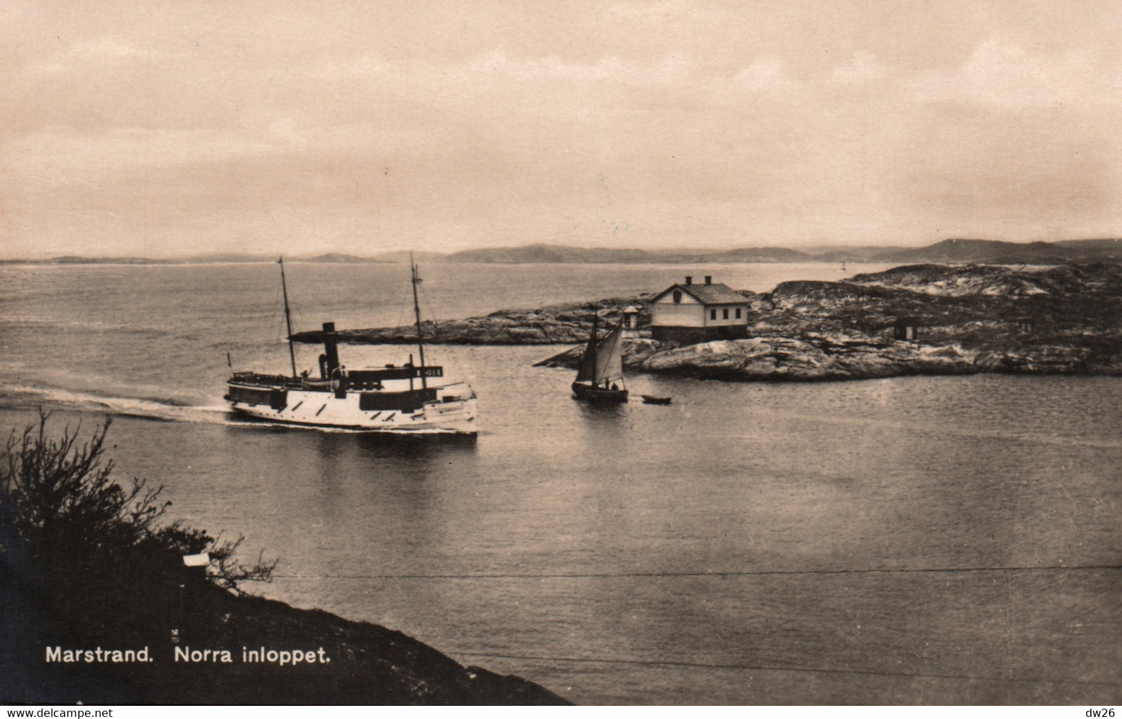 Marstrand (Sverige, Suède) Norra Inloppet (Entrée Nord Du Port) Carte Granbergs, Non Circulée - Zweden