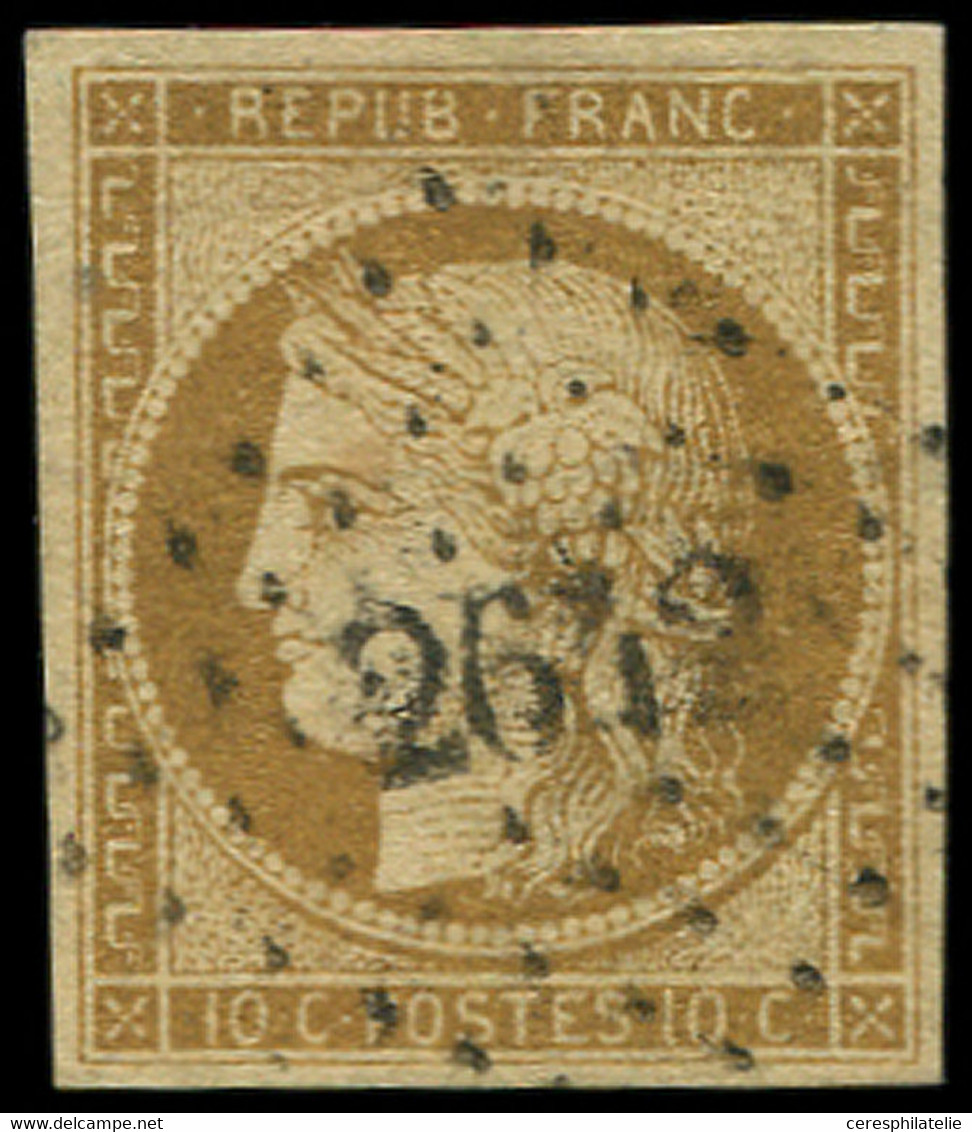 EMISSION DE 1849 - 1a   10c. Bistre-brun, Obl. PC 2642, TB - 1849-1850 Ceres