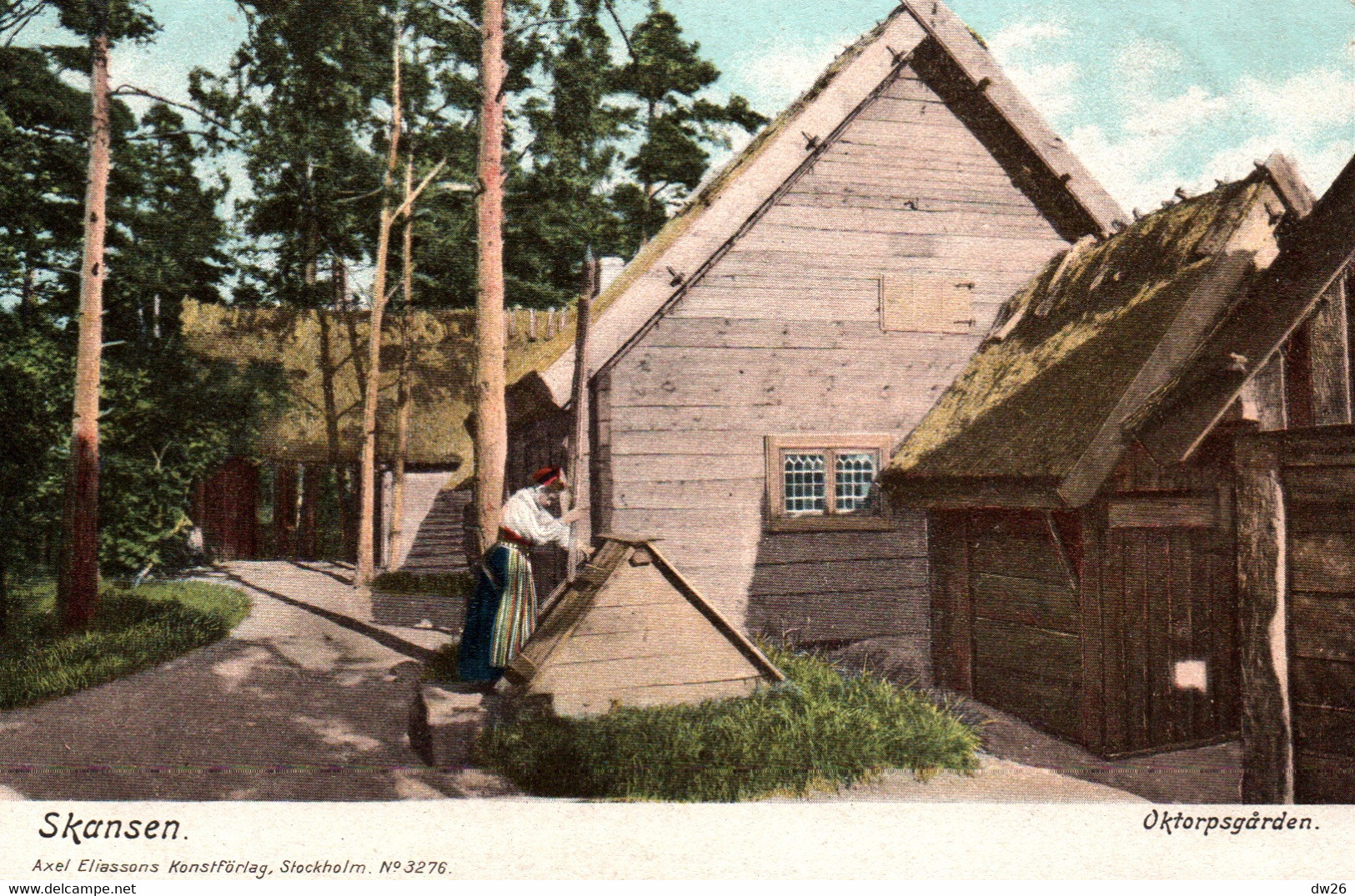 Stockholm (Suède) Skansen Oktorpsgarden - Carte Axel Eliassons N ° 3276 Non Circulée - Zweden