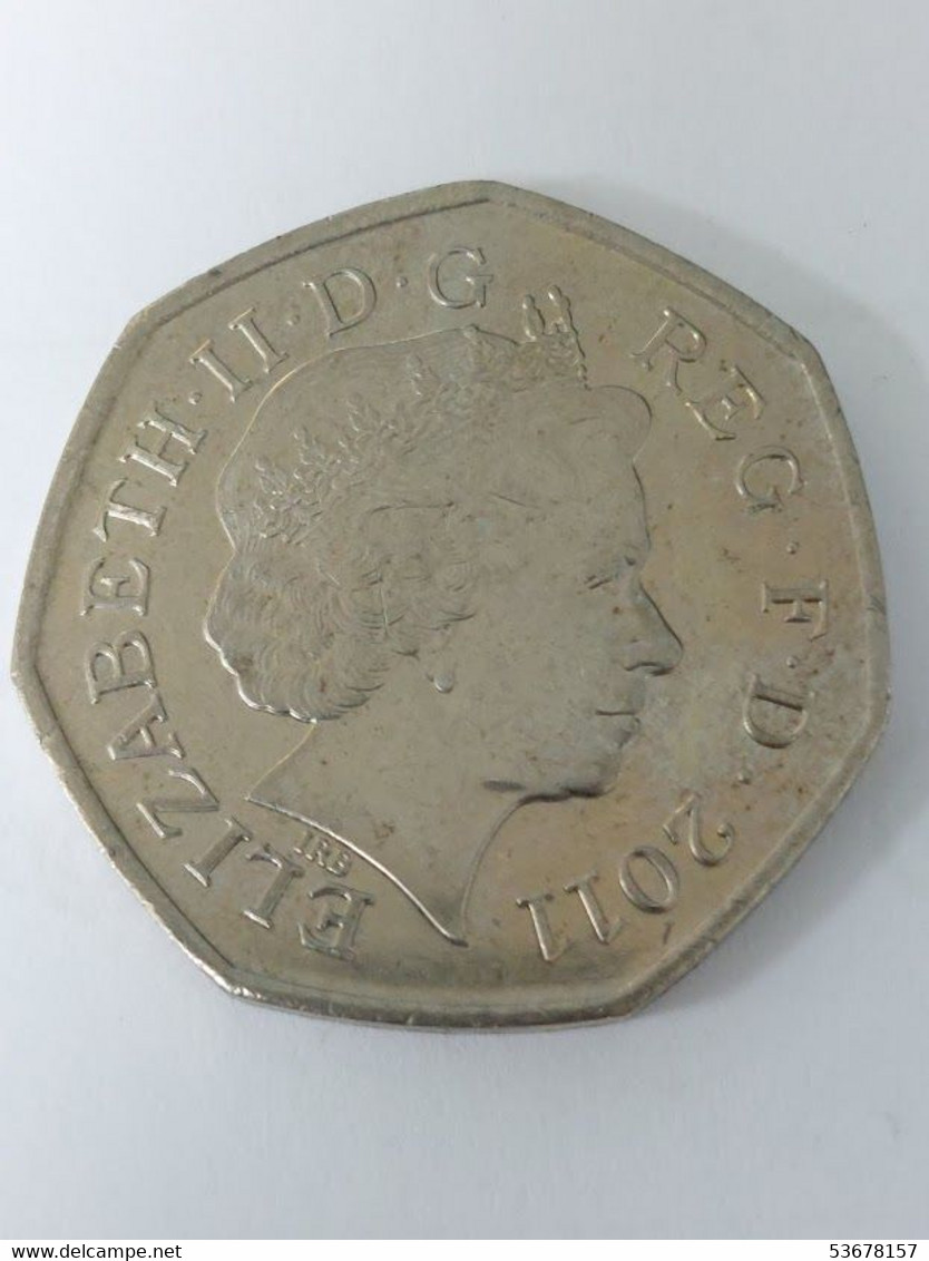 Great Britain -  50 Pence, 2011, Football, KM# 1193 - 50 Pence