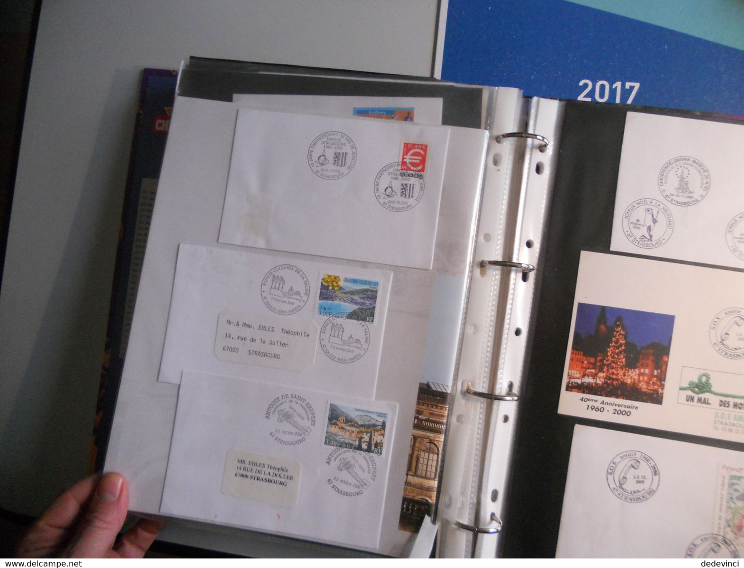 Album : Cachet illustré majorité de Strasbourg et quelques Alsace entre 1995 et 2001