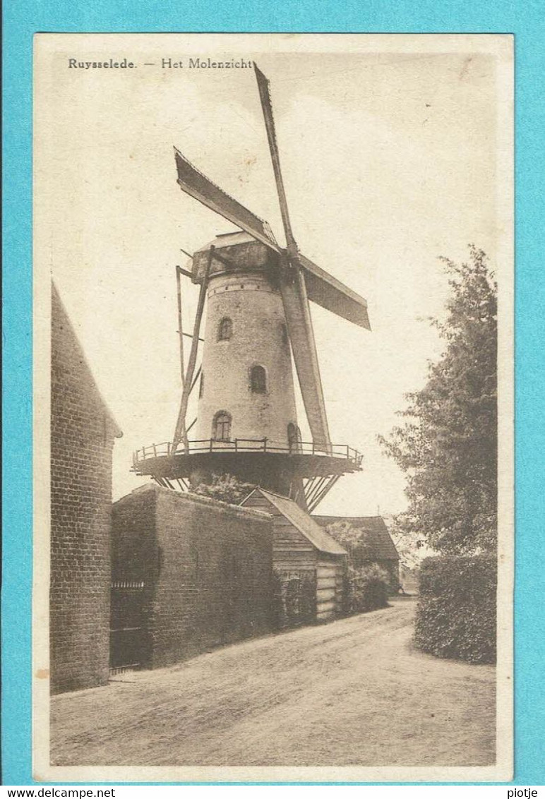 * Ruiselede - Ruysselede (West Vlaanderen) * (Uitg C. Hoste - Em. Beernaert) Molenzicht, Molen, Moulin, TOP, Rare - Ruiselede