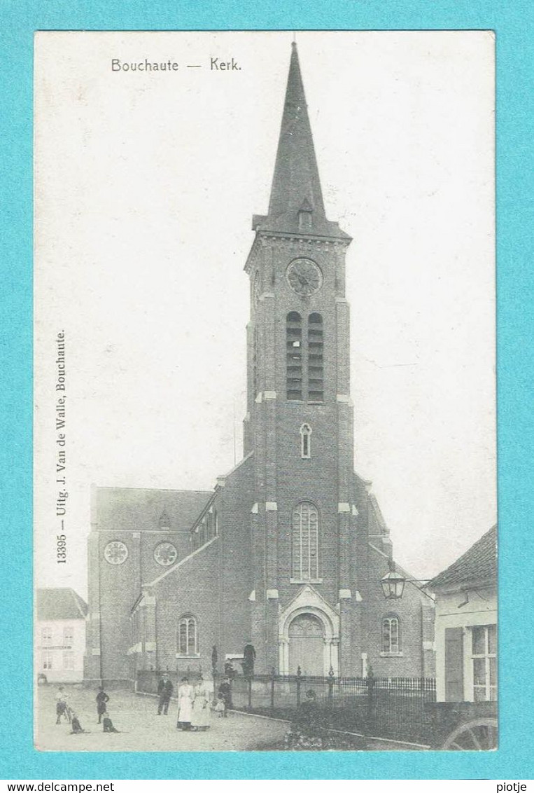 * Boekhoute - Bouchaute (Assenede - Oost Vlaanderen) * (Uitg J. Van De Walle, Nr 13395) Kerk, église, Animée, Church TOP - Assenede