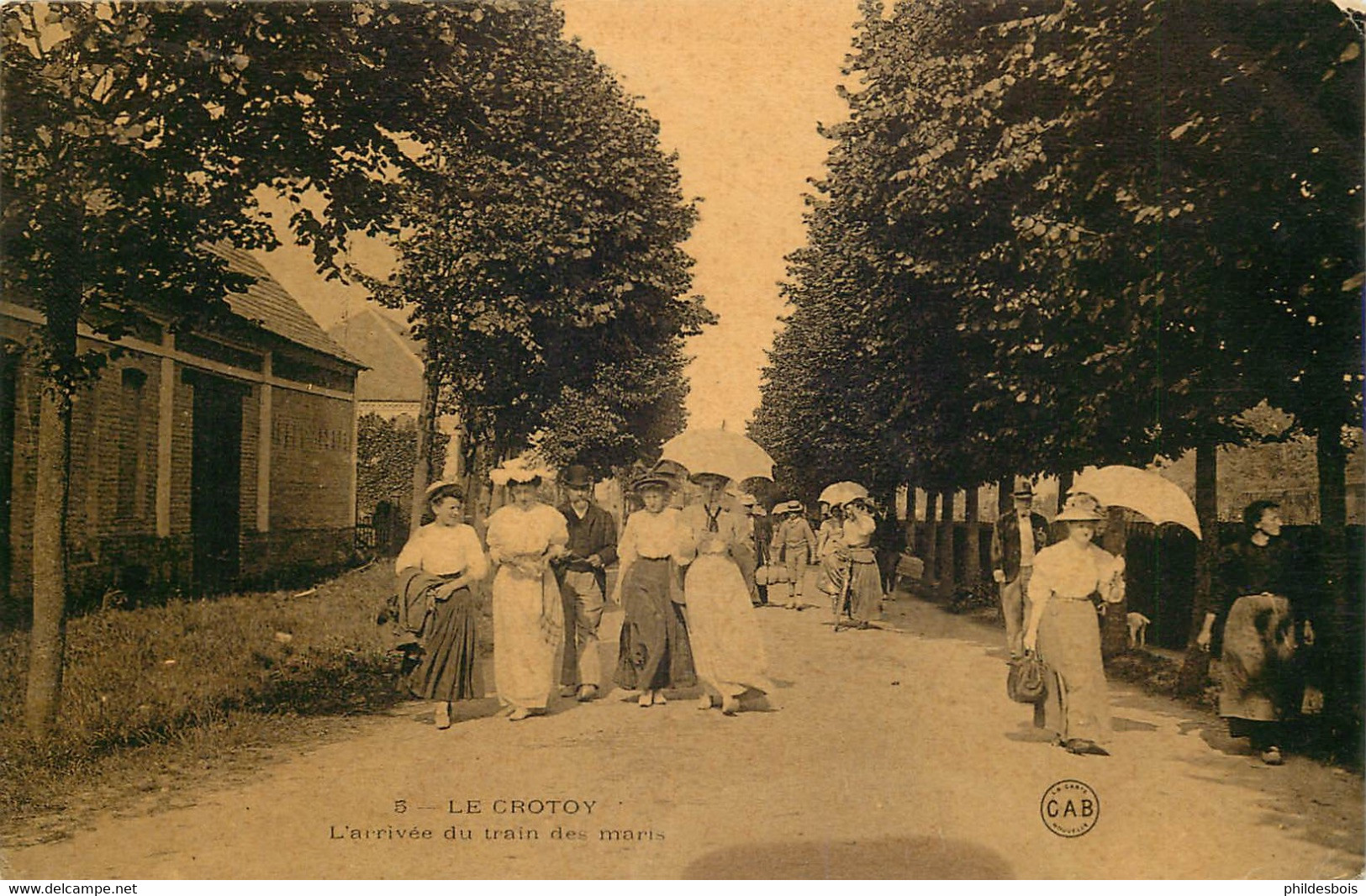 Somme  LE CROTOY  Arrivée Du Train Des Maris - Le Crotoy