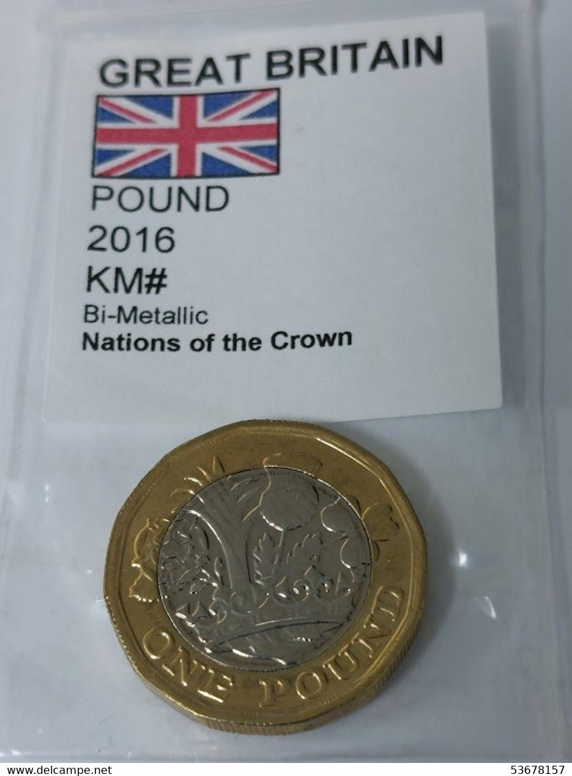 Great Britain - Pound 2016, Nations Of The Crown, Unc, KM# 1378 - 1 Pound