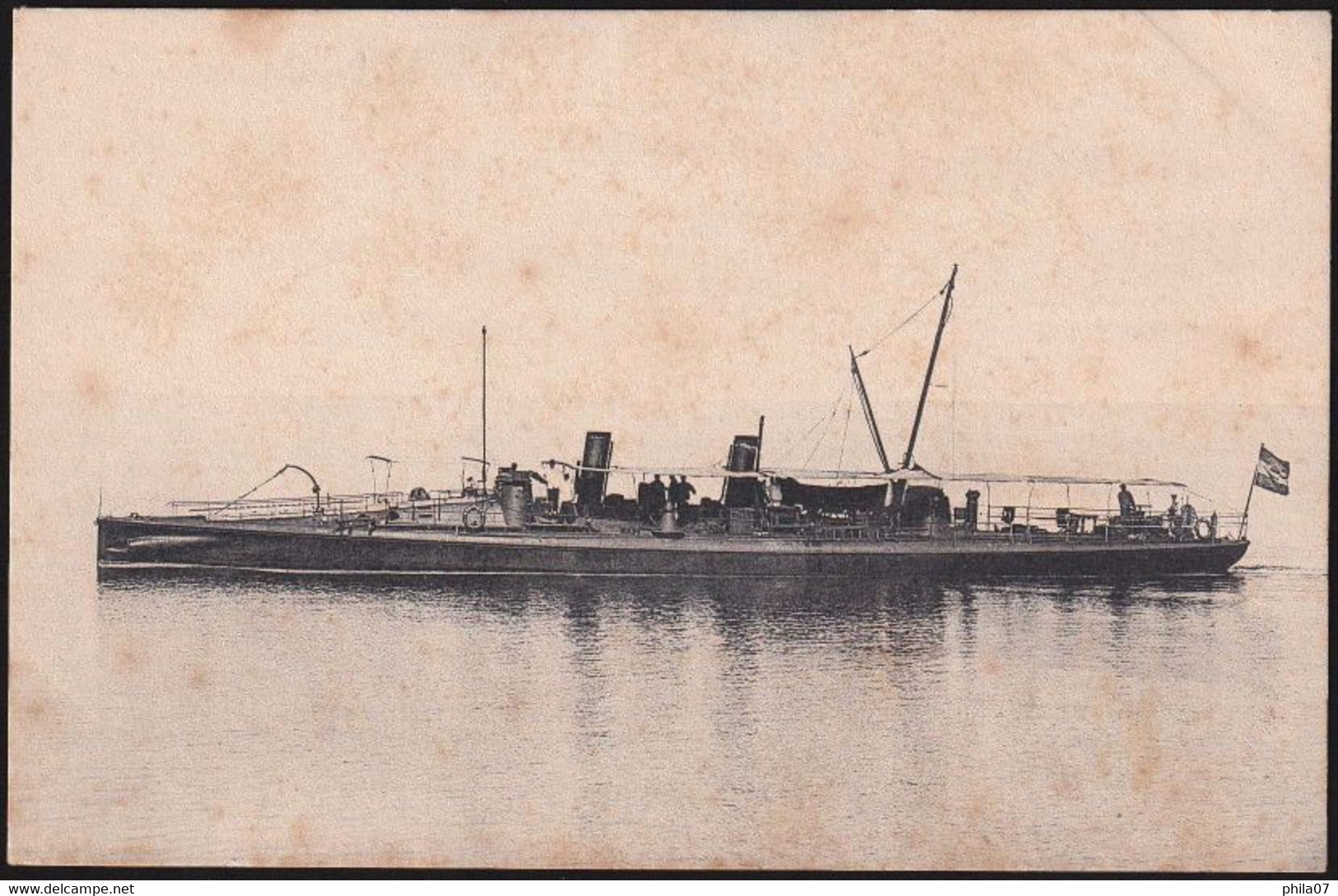 S.M. Torpedoboot Sperber / Postcard Not Circulated - Guerra