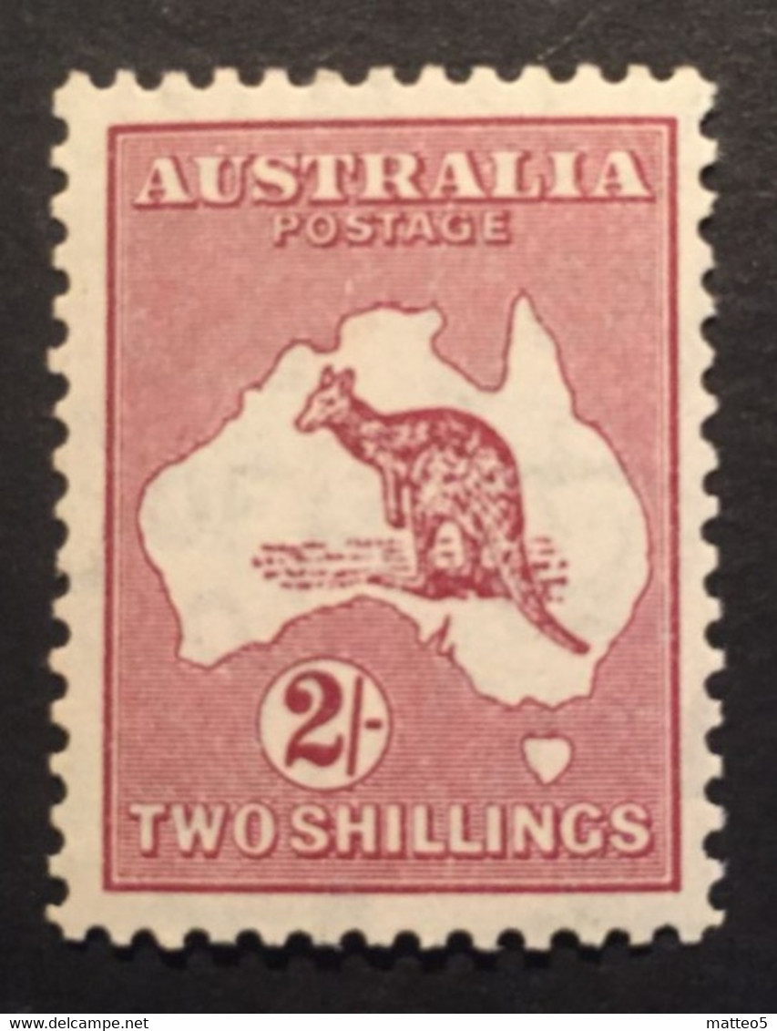 1929 - Australia -  Kangaroo And Map 2 S. - Unused - Nuovi