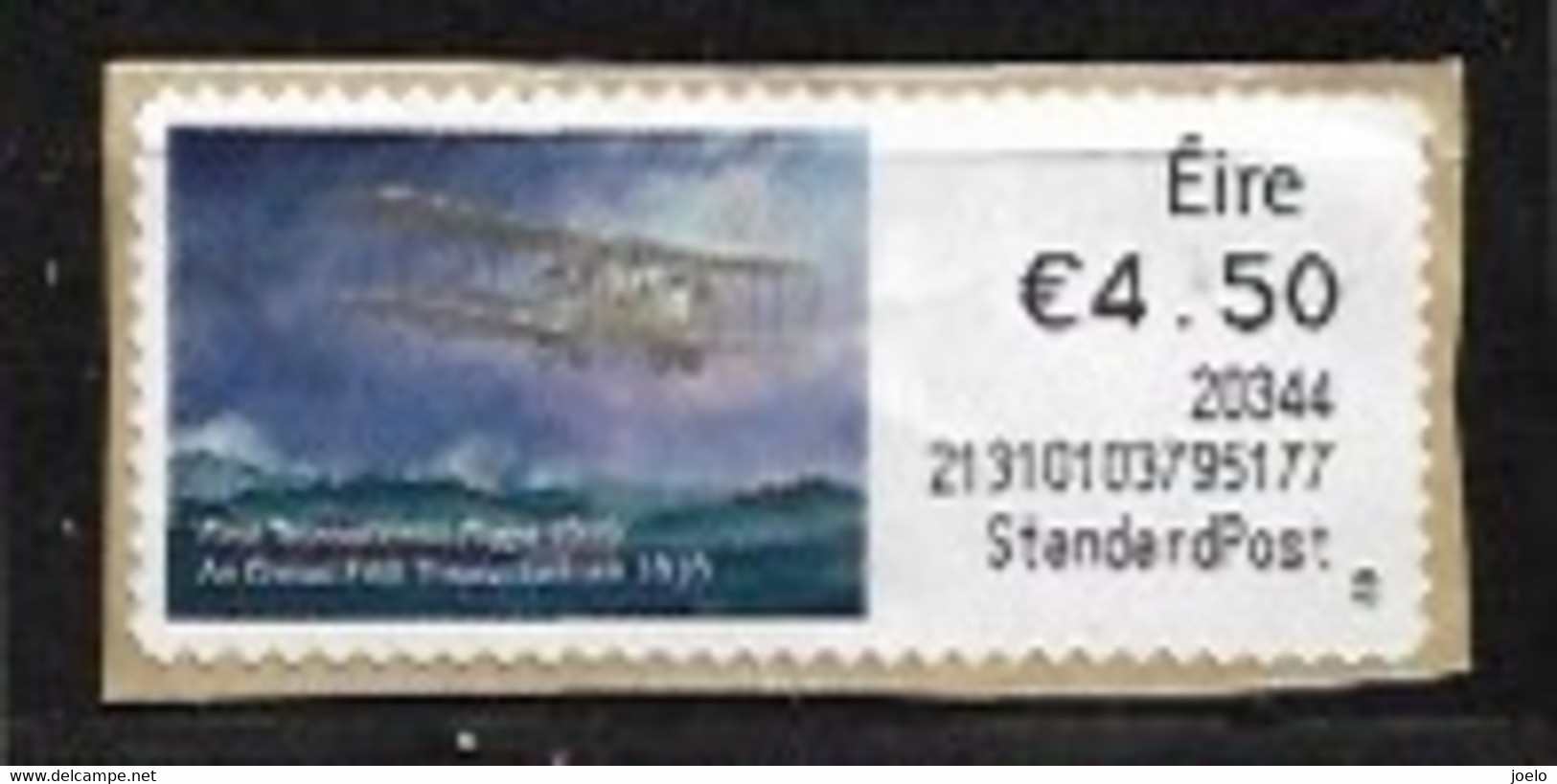 IRELAND 2020 POST & GO LABEL 1st TRANSATLANTIC FLIGHT - Frankeervignetten (Frama)