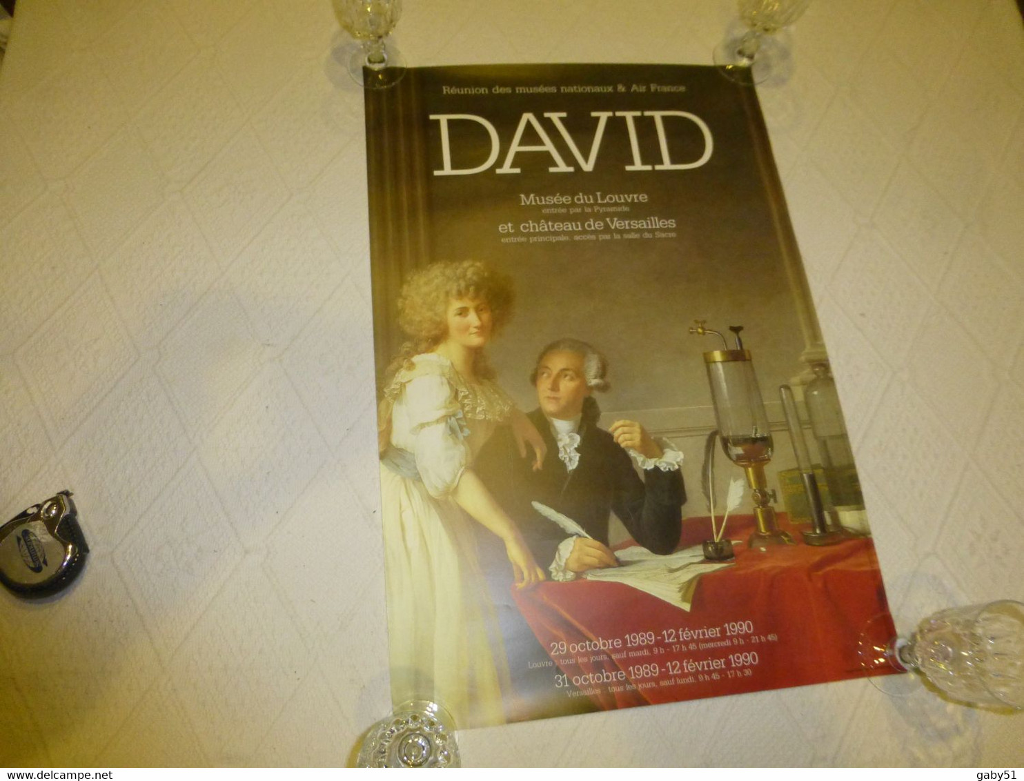 Affiche DAVID, Musée Du Louvre 1989 40x60 ; R14 - Manifesti