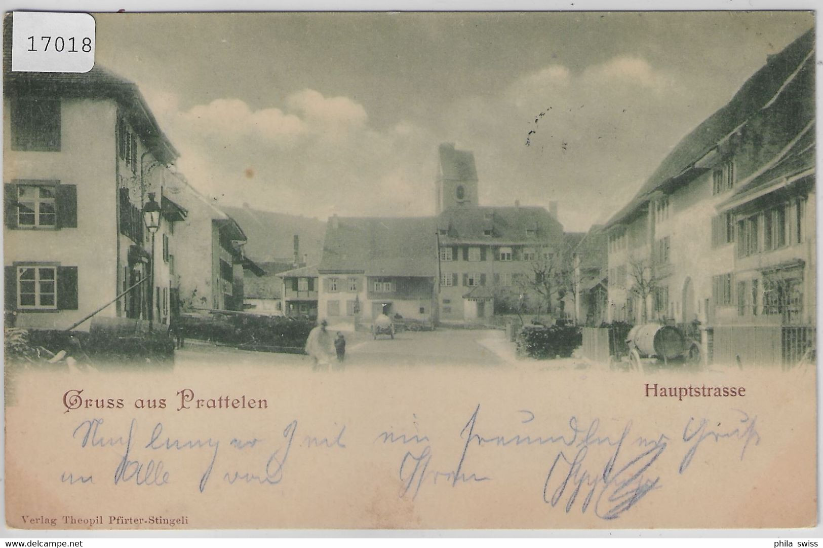 Gruss Aus Pratteln - Hauptgasse 1899 Animee Belebt - Pratteln