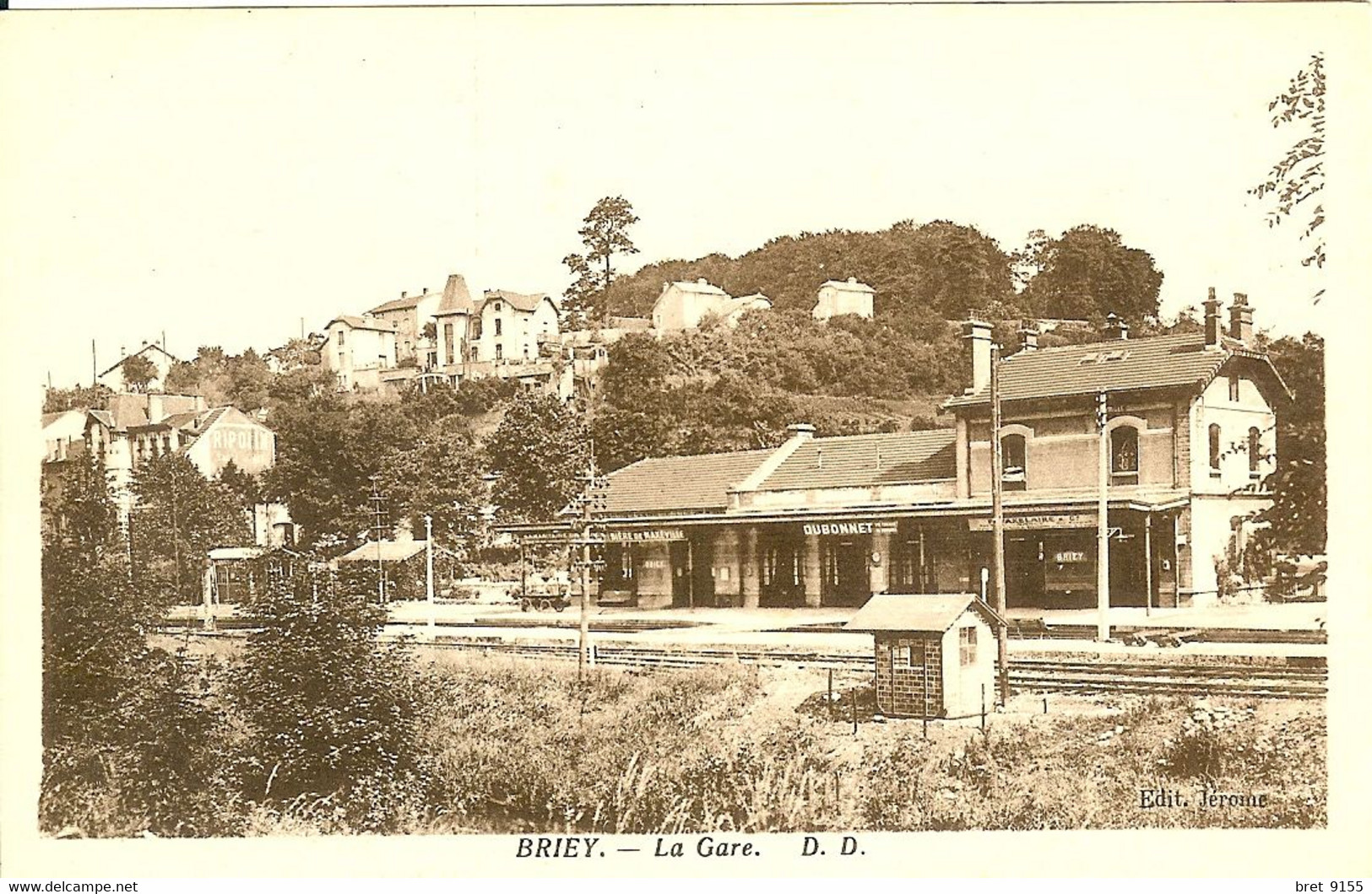 54 BRIEY LA GARE PUBLICITE BIERE DE MAXEVILLE - Briey