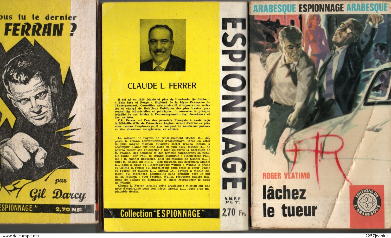 3 Livres Editions Arabesque    N:238.309 Et 544 De 1962.1964 & 1968 - Editions De L'Arabesque