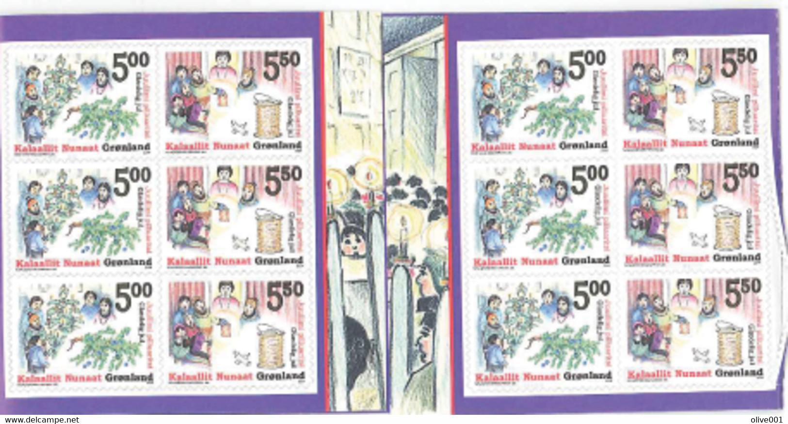 Groenland Carnet  Noël Dessins D'enfants à Voir Et à Avoir - Réf. AN - - Booklets