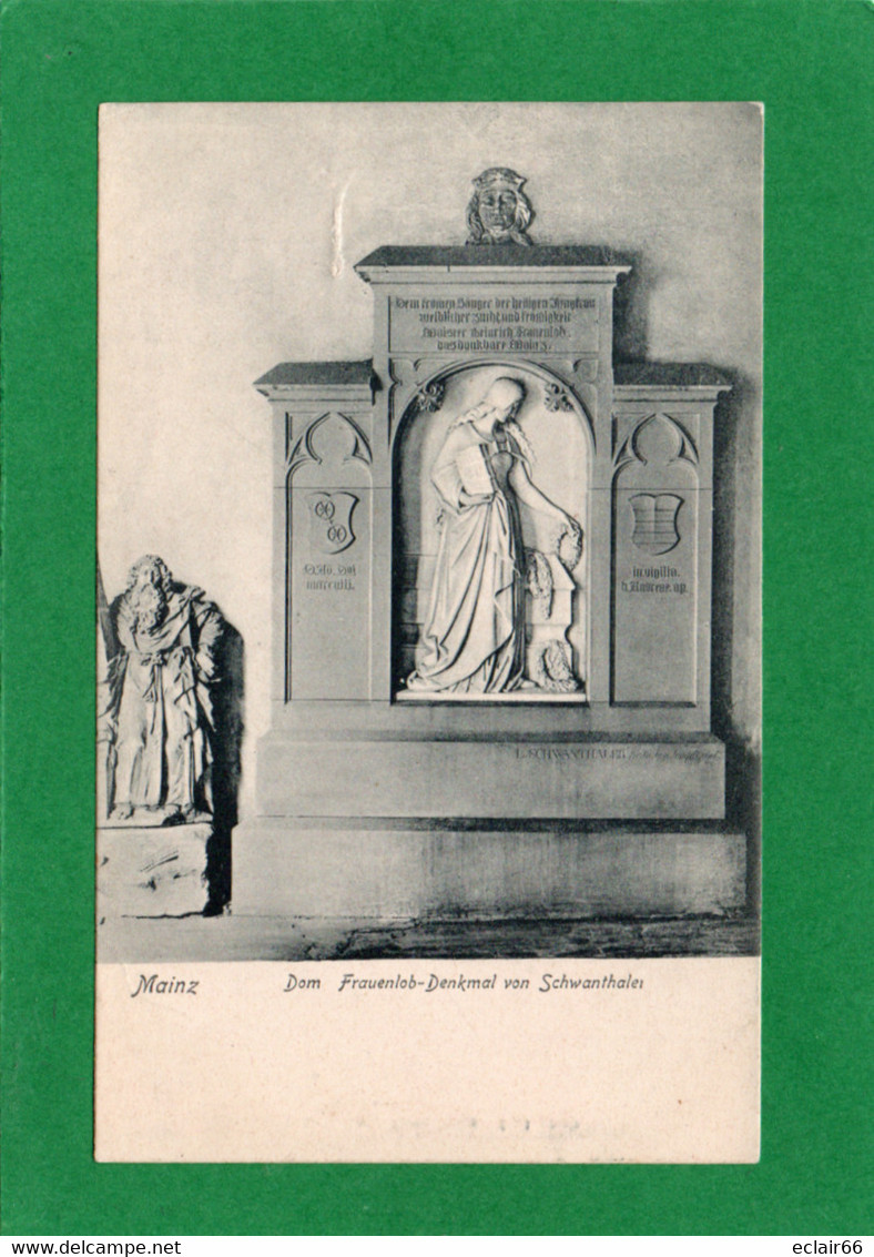 MAINZ. - Dom Frauenlob-Denkmal Von Schwanthaler -CPA   état Impeccable - Rhein-Hunsrück-Kreis