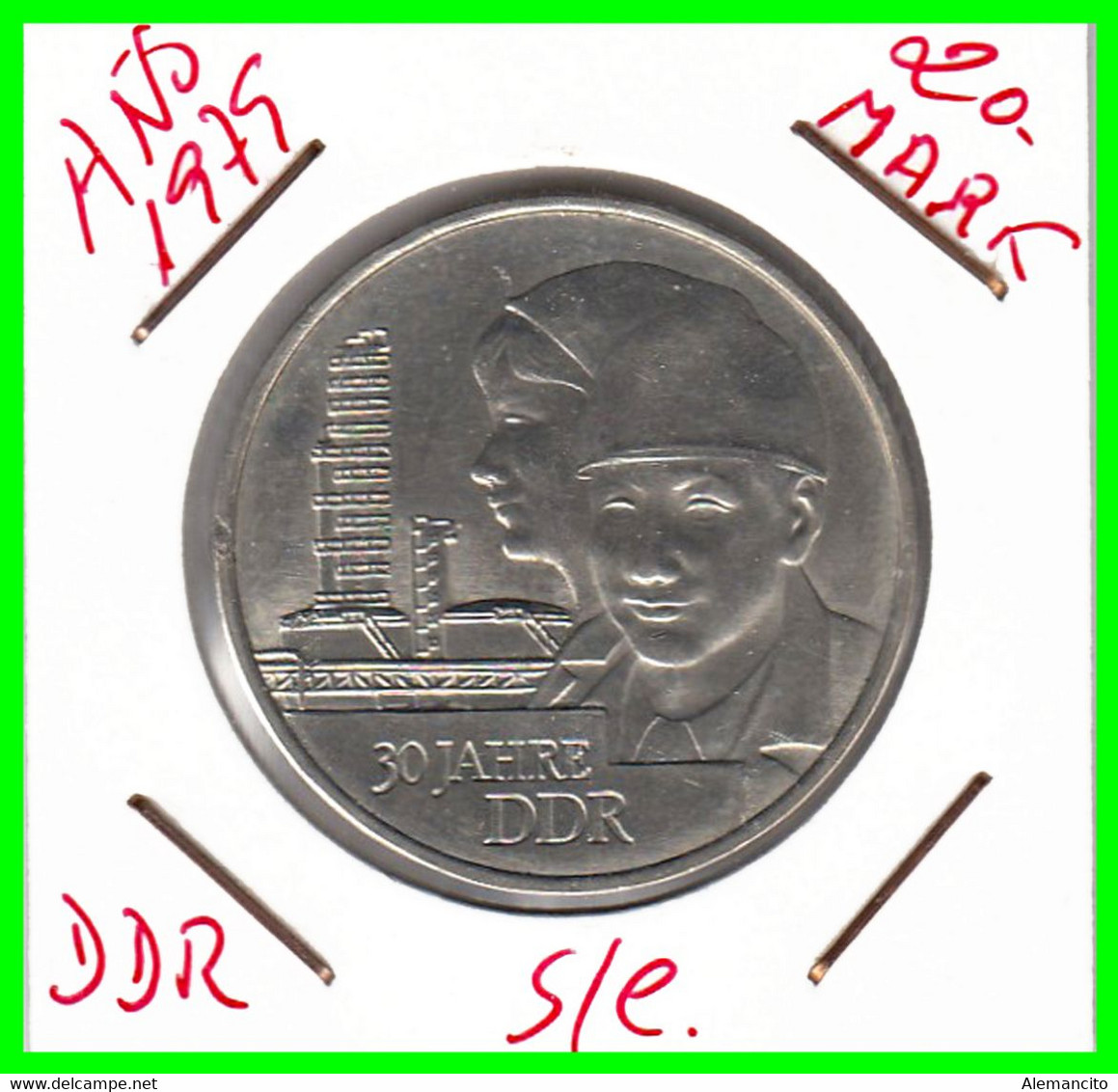 ( GERMANY ) REPUBLICA DEMOCRATICA DE ALEMANIA AÑO 1979 ( RDA ) 30TH ANNIVERSARY - EAST GERMAN REGIME MONEDA DE 20-DM - Sammlungen