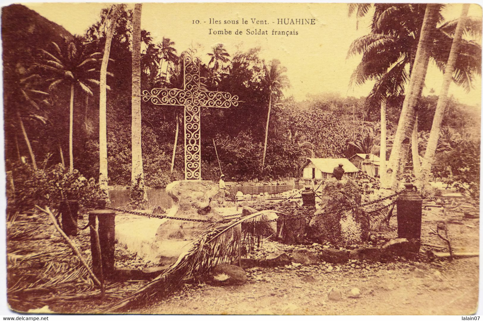 C. P. A. : Tahiti : HUAHINE : Tombe Du Soldat Français - Tahiti