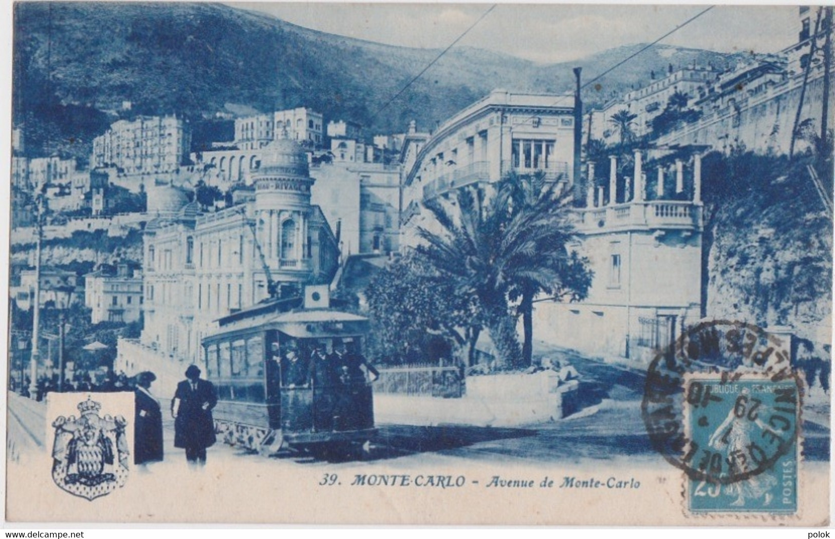 Ce - Cpa MONTE CARLO - Avenue De Monte-Carlo (Tramway) - Monte-Carlo