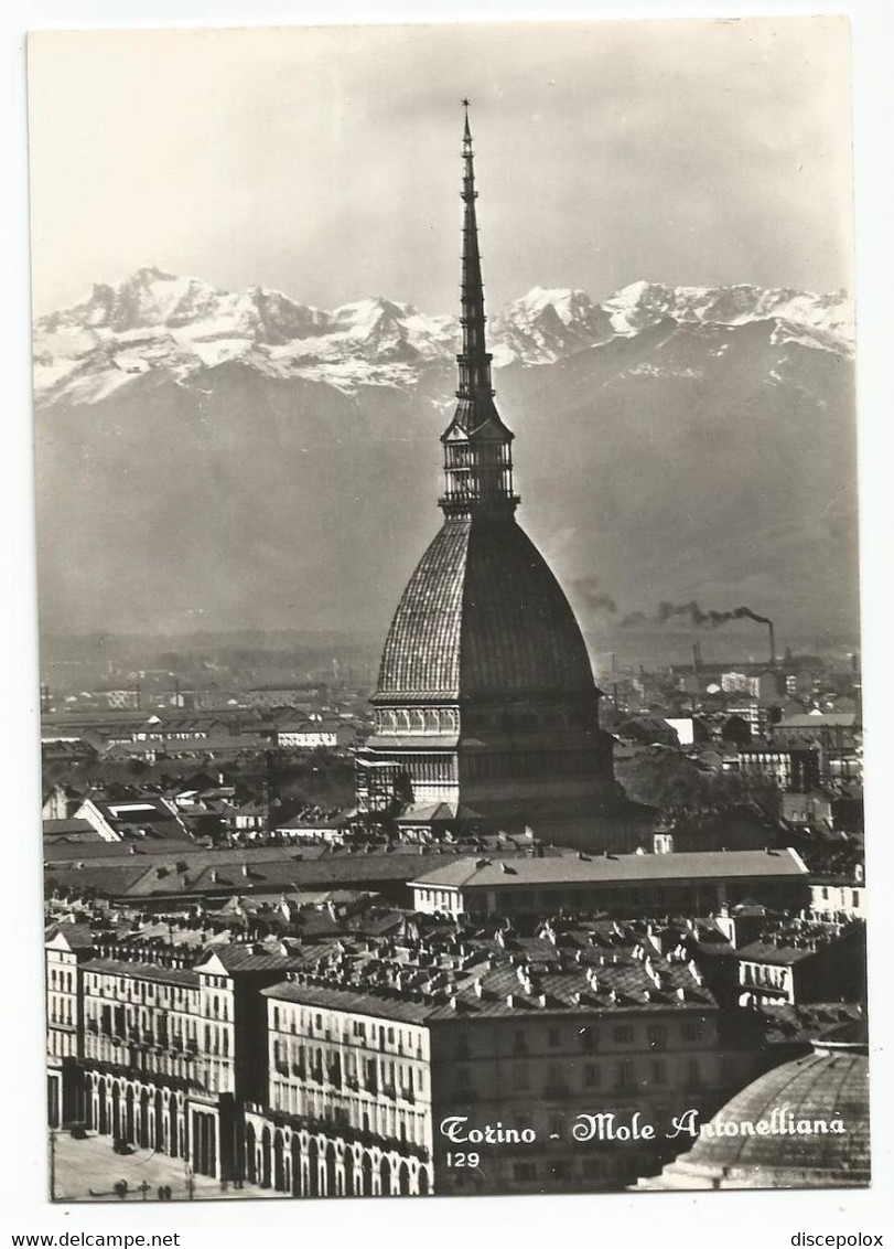 AB1284 Torino - Mole Antonelliana - Panorama Con Le Alpi / Viaggiata 1960 - Mole Antonelliana