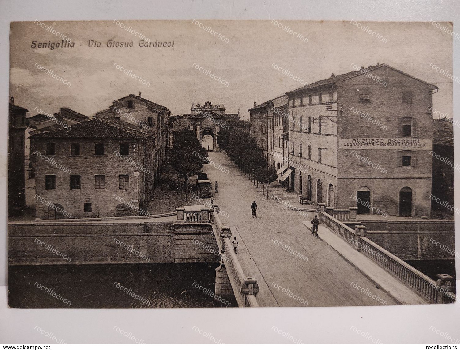 Italia SENIGALLIA 3x Cartolina Via Giosuè Carducci Spiaggia. Spedite 1923 - 1930 - Senigallia