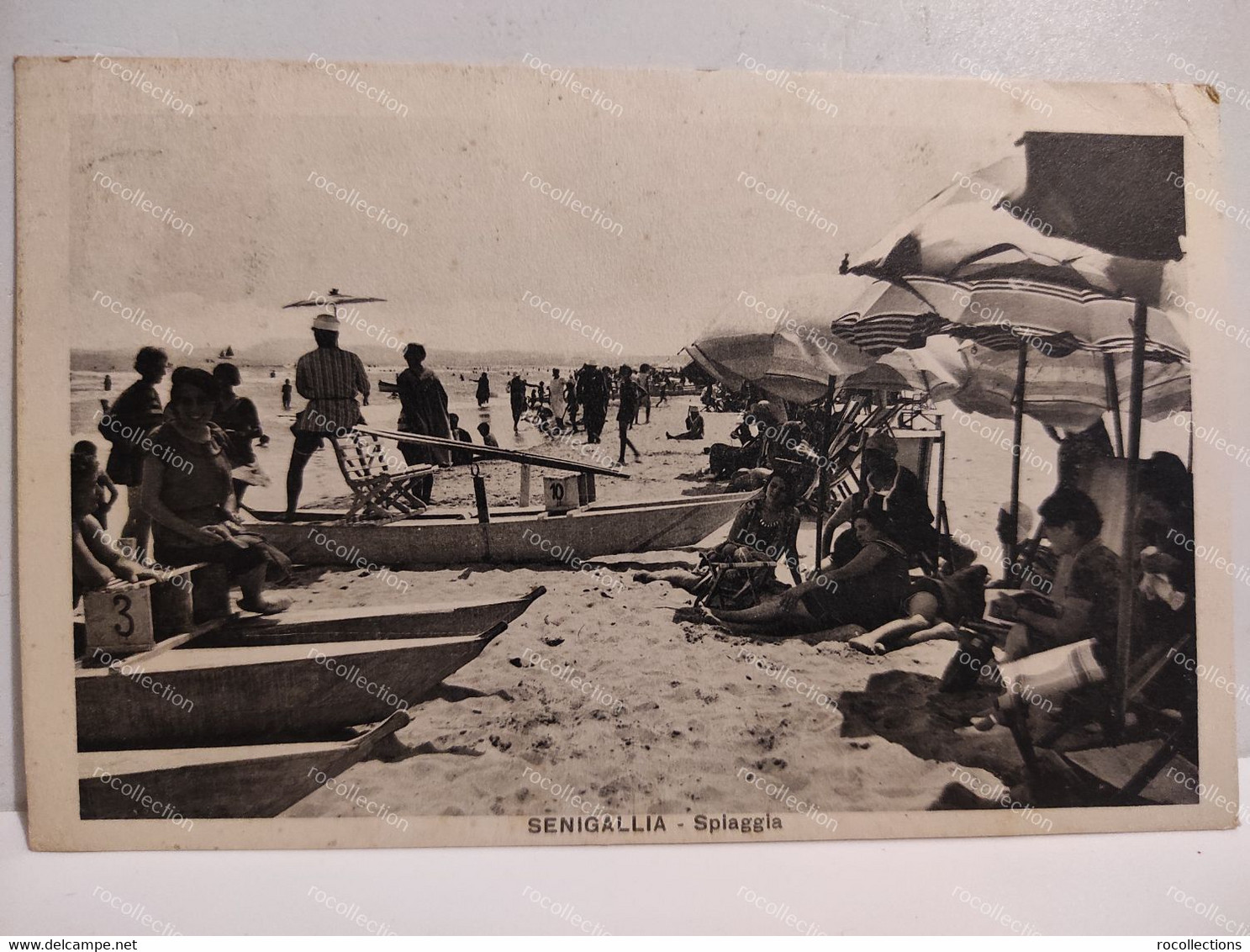 Italia SENIGALLIA 3x Cartolina Via Giosuè Carducci Spiaggia. Spedite 1923 - 1930 - Senigallia