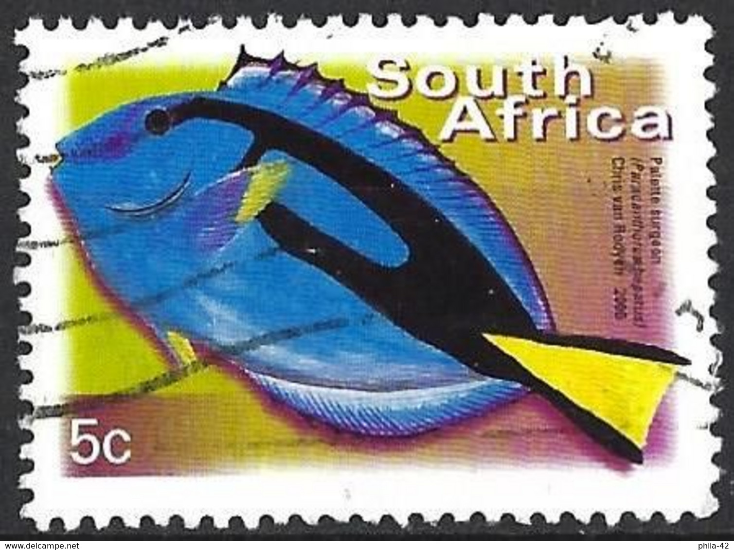 South Africa 2002 - Mi 1285C - YT 1127 Ca ( Palette Surgeonfish ) Perf. 13 - Used Stamps