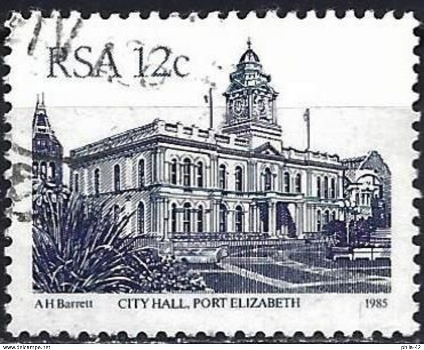 South Africa 1985 - Mi 669 - YT 583 ( City Hall, Port Elizabeth ) - Oblitérés