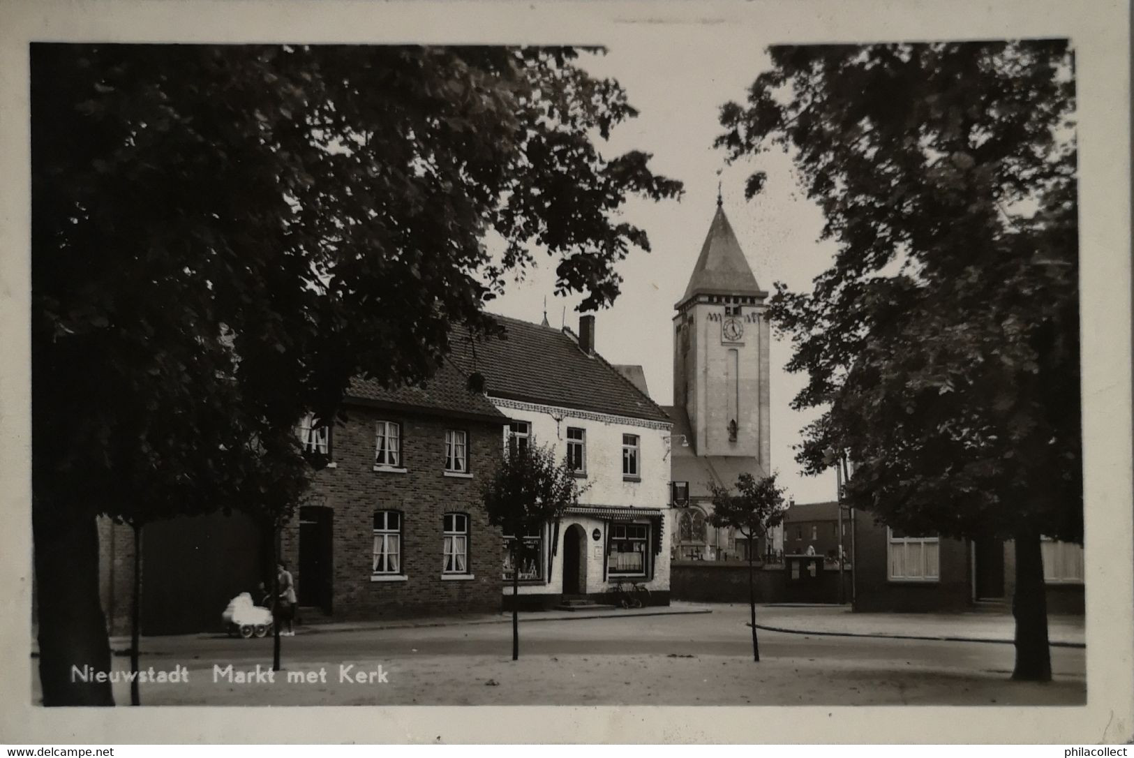 Nieuwstadt Bij Sittard // Markt Met Kerk 1953 - Sittard