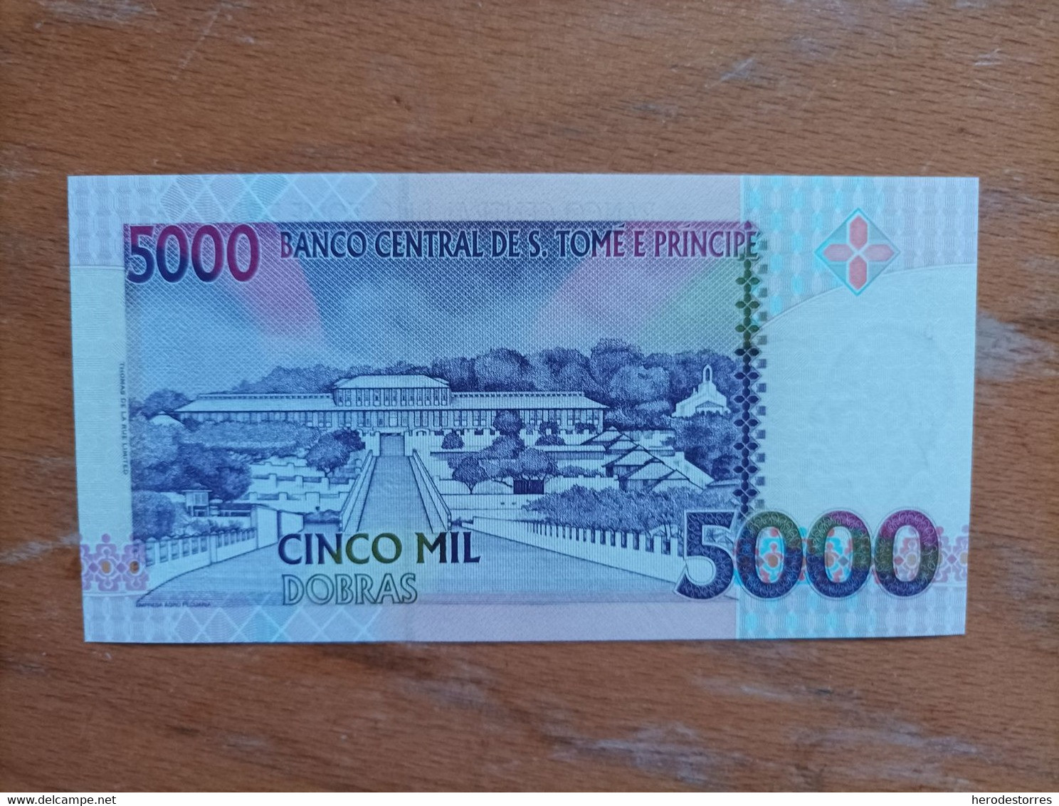 Billete De Santo Tome Y Principe De 5000 Dobras, Año 1996, UNC - Sao Tome En Principe