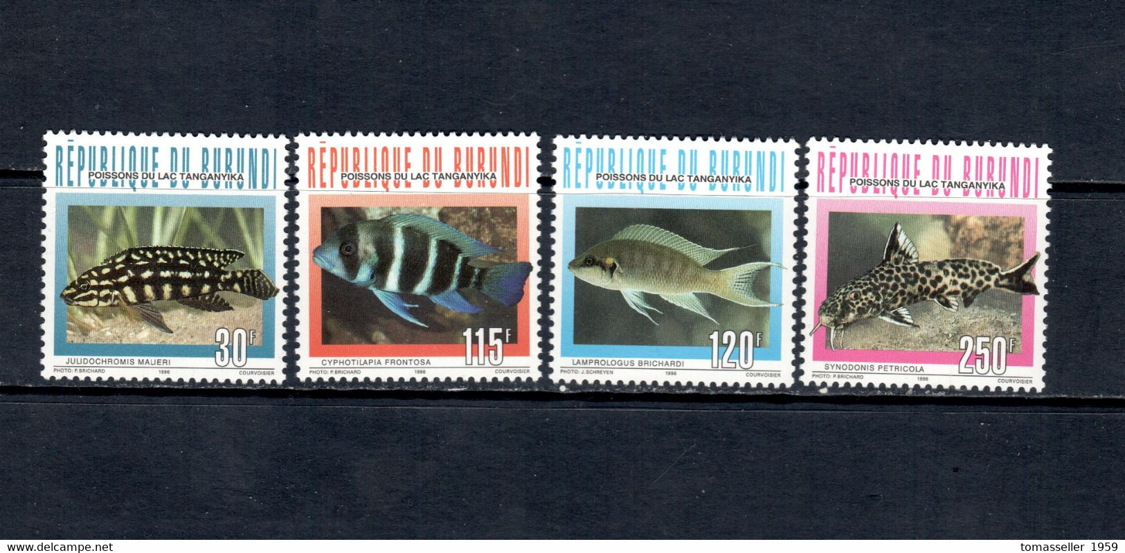 Burundi-1996- Fish Of Lake Tanganyika-4v.+ Birds-6v..MNH - Sammlungen