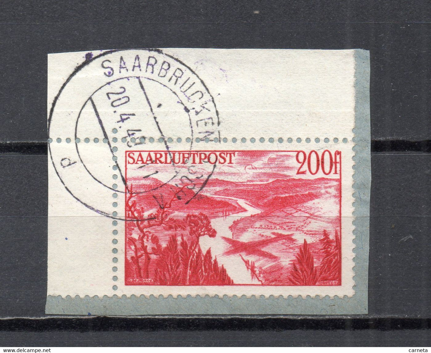 SARRE  PA  N°  11  SUR FRAGMENT OBLITERE   COTE 45.00€   VALLEE DE LA SARRE - Luftpost