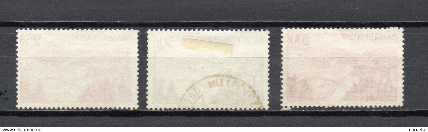 SARRE PA   N° 9 à 11   OBLITERES   COTE  54.00€     VALLEE DE LA SARRE - Airmail