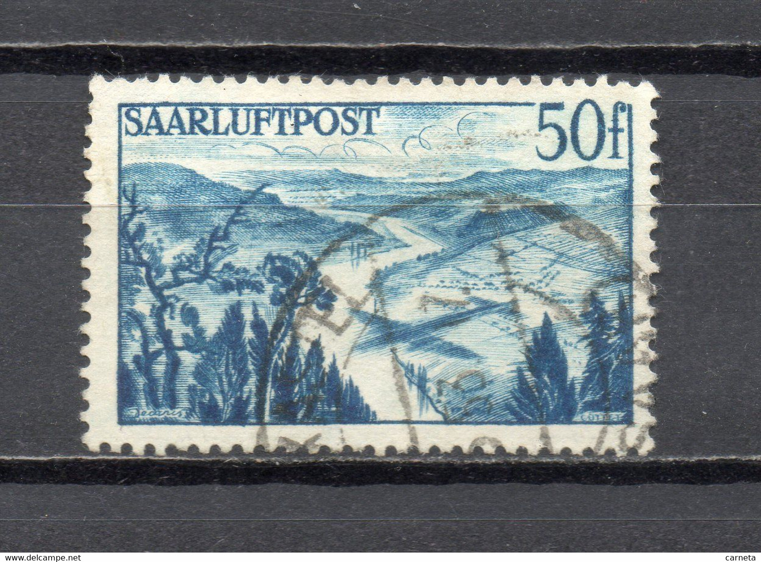 SARRE PA  N° 10   OBLITERE  COTE 3.00€    VALLEE DE LA SARRE - Poste Aérienne