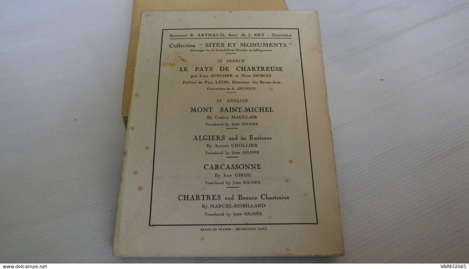 ALGIERS AND ITS ENVIRONS - ANTOINE CHOLLIER - 155 PHOTOGRAVURES - EDITIONS ARTHAUD - - Cultural