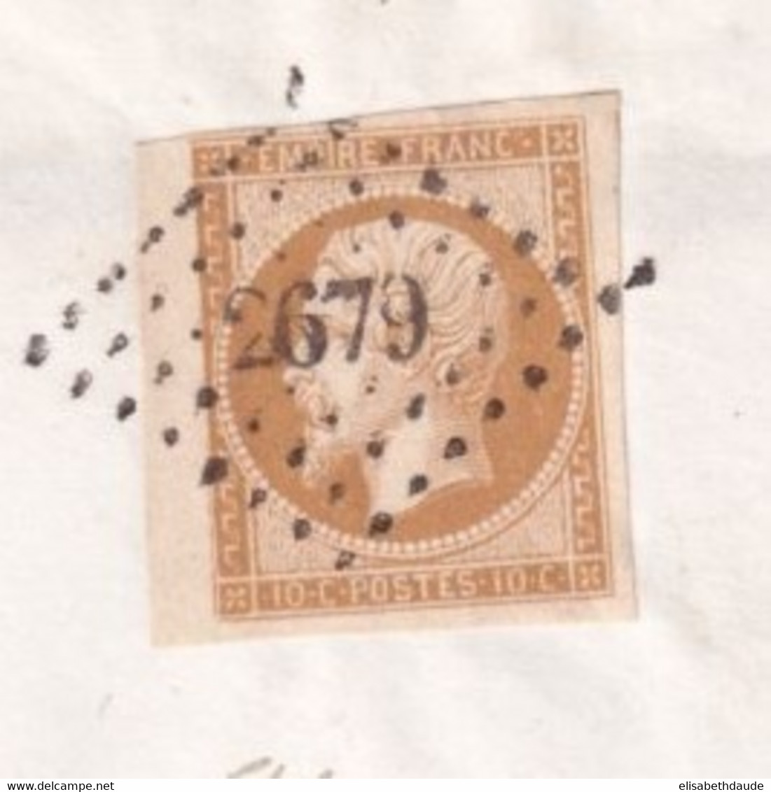 1860 - TARIF SPECIAL 10c FAIRE-PART ! EMPIRE 10c SUP ! Sur LETTRE De RIOM PC 2676 => PARIS - 1853-1860 Napoleon III